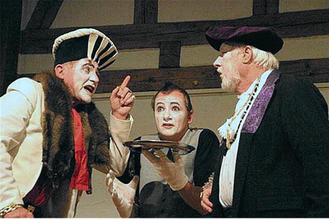 Tournee-Theater aus Allmersbach im Tal: Auf den Bühnen im Ländle daheim Zeitweise setzte das Theater auf Stücke der Commedia dell’arte, etwa mit Molières „Die Gaunereien des Scapin“. Foto: Max Hertnagel
