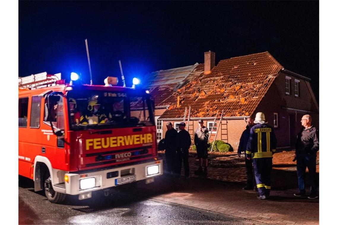 Tornado in Ostfriesland hinterlässt schwere Schäden