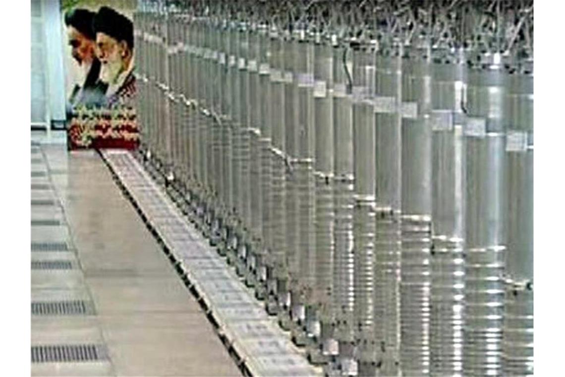 Zentrifugen in der Atomanlage in Natanz. Foto: Iranian State Television Irib //epa/dpa