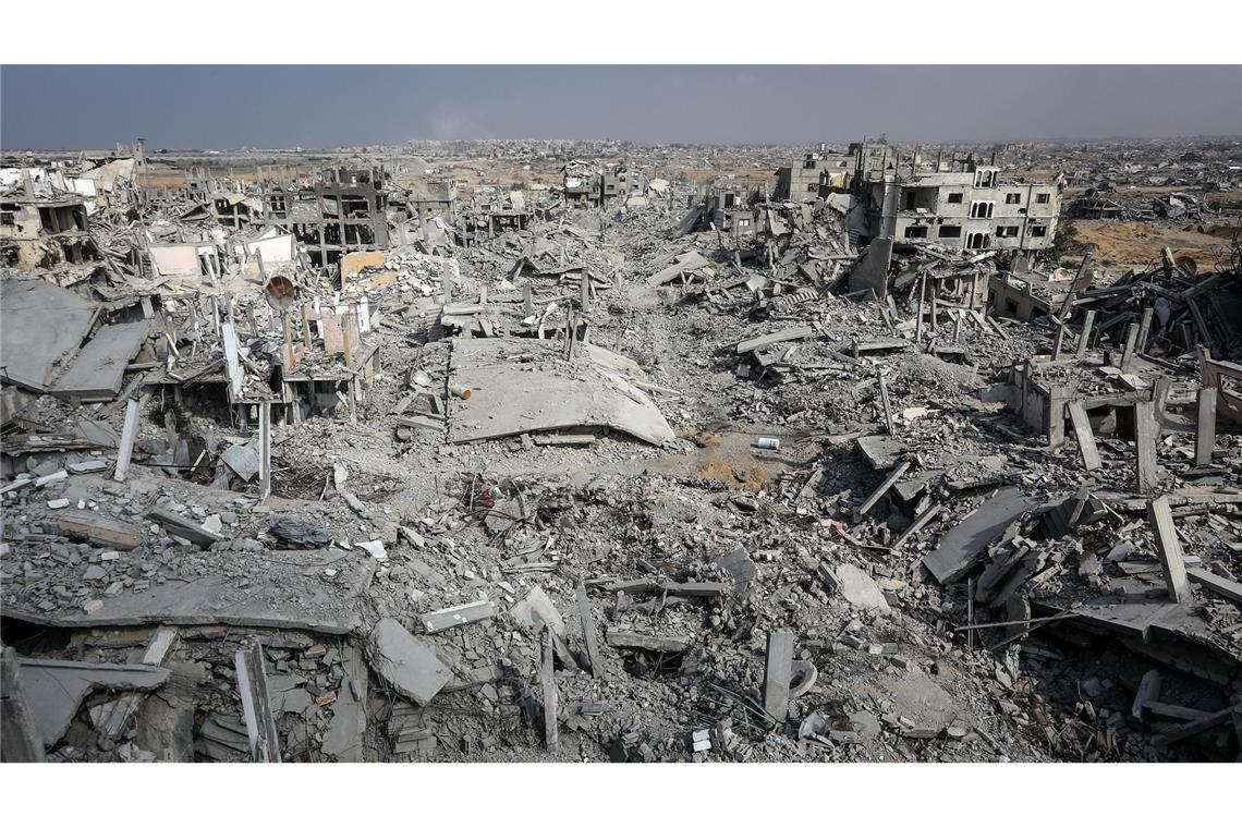 Zerstörungen im Gebiet Al-Katiba in Gaza.