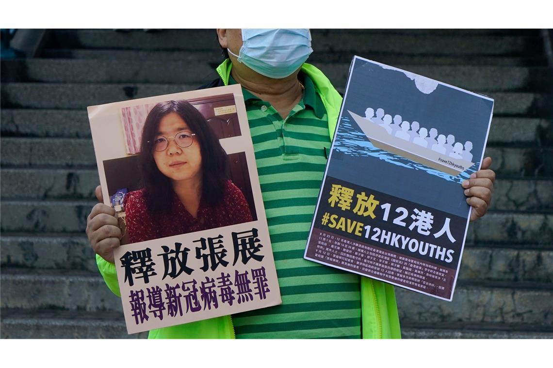 Neue Haftstrafe gegen Corona-Journalistin in China Zhang Zhan hatte bereits eine Haftstrafe wegen desselben Vorwurfs abgesessen. (Archivbild)