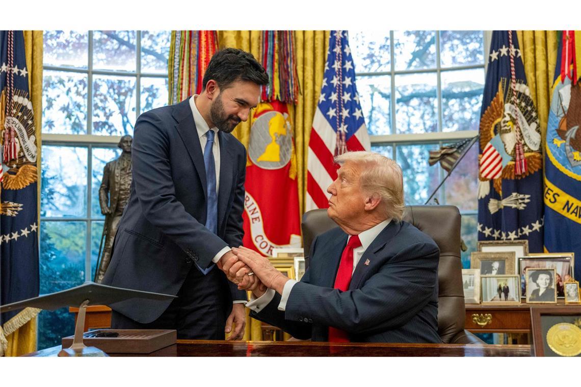 Zohran Mamdani und Donald Trump bei ihrem Treffen im Weißen Haus. (Archivbild)