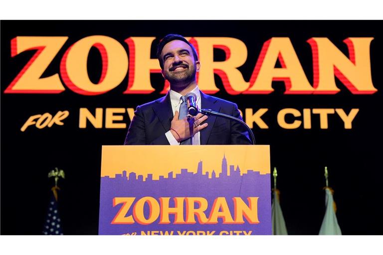 Zohran Mamdani wird neuer Bürgermeister von New York.