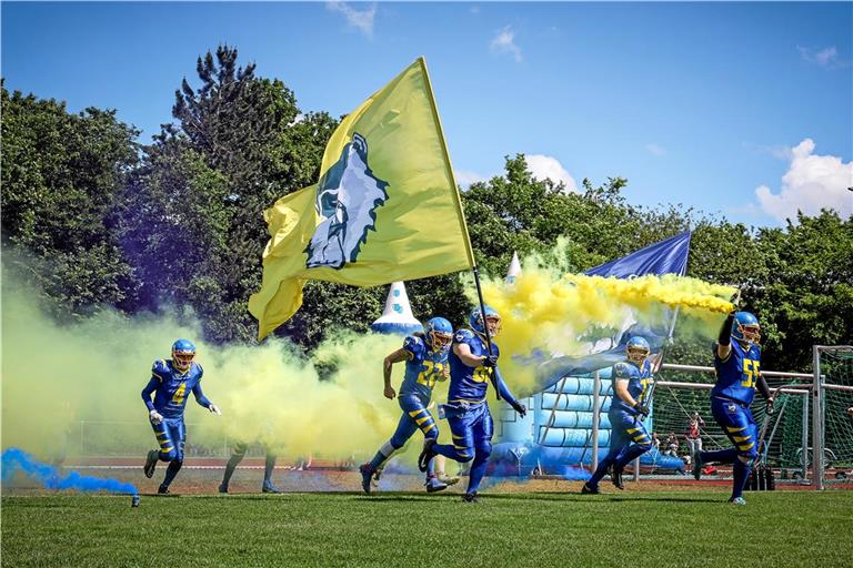 Zu Spielbeginn sind die Wolverines noch optimistisch gewesen. Foto: Alexander Becher