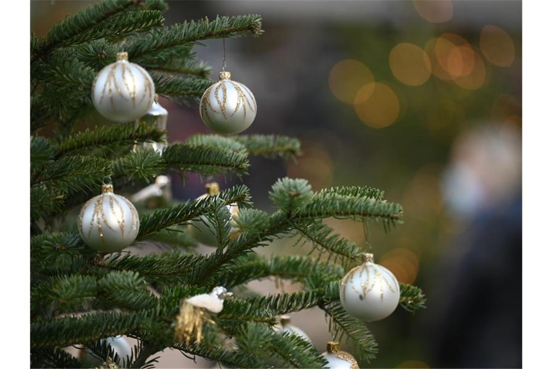 Zu Weihnachten gehört für viele auch ein dekorierter Baum. Foto: Marijan Murat/dpa