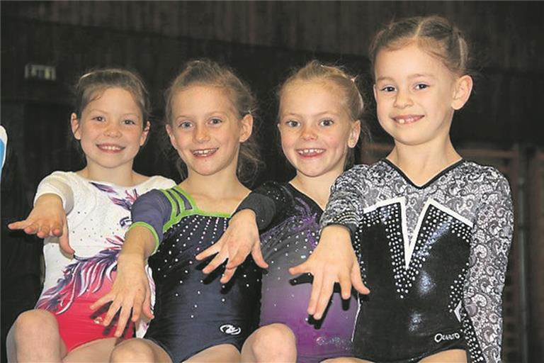 Zufrieden mit Leistung und Platzierung (von links): Mia Pleyer, Celina Zachar, Anneli Andergassen und Amelie Schilling. Foto: privat