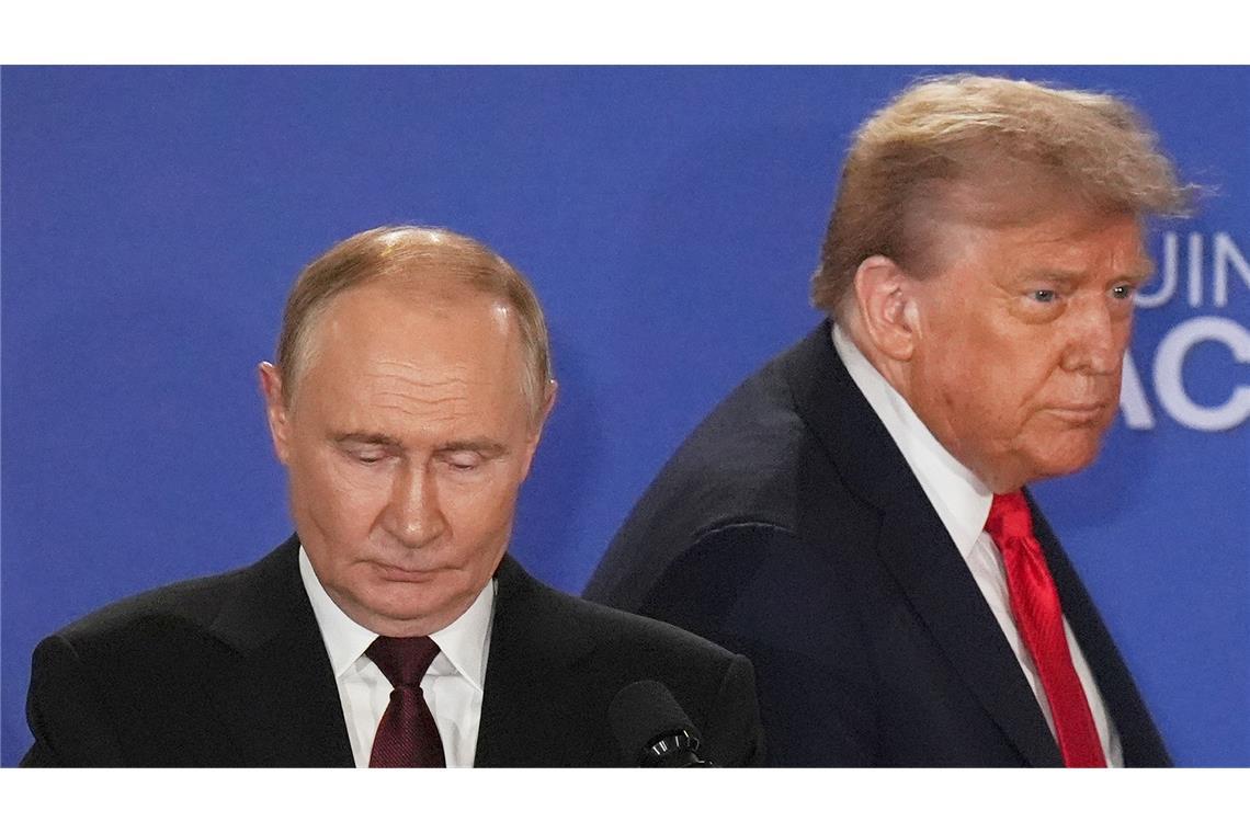 USA und EU verschärfen Russland-Sanktionen Zuletzt trafen sich Trump und Putin im US-Bundesstaat Alaska. (Archivbild)