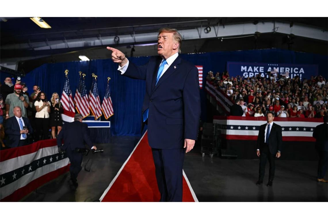Zuletzt war das Interesse an Trumps Wahlkampfveranstaltungen selbst in republikanischen Hochburgen wie hier in Nebraska überschaubar.