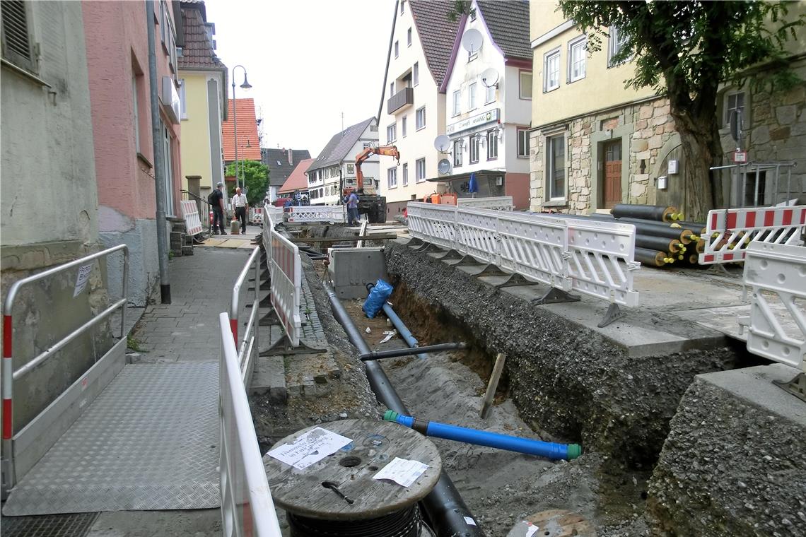 Zuletzt wurde das Nahwärmenetz im Jahr 2013 erweitert, damals war die Sulzbacher Ortsmitte an der Reihe. Nun wird das Netz in weitere Straßen fortgeführt. Foto: Gemeinde Sulzbach