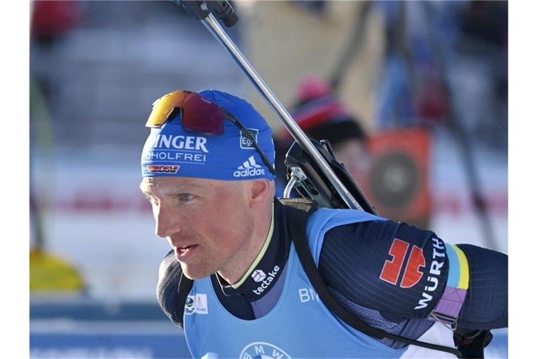 Zum Abschluss Vierter im Massenstartrennen: Erik Lesser. Foto: Vesa Moilanen/Lehtikuva/dpa