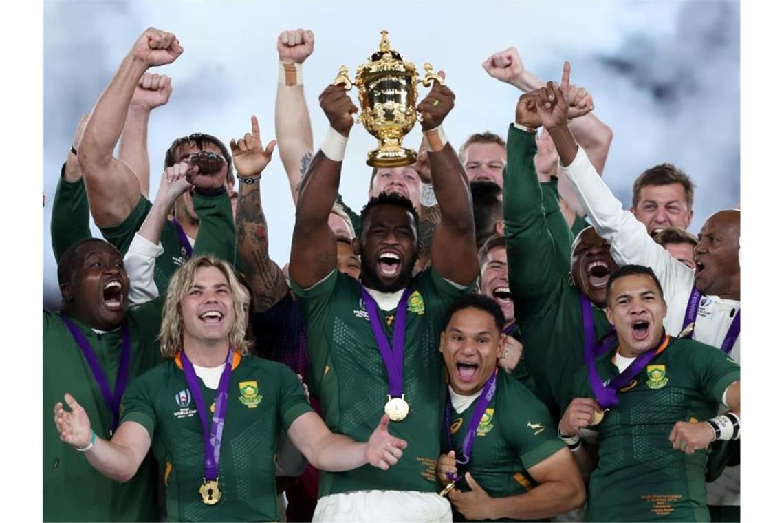 Zum dritten Mal darf sich Südafrika als Rugby-Weltmeister feiern lassen. Foto: David Davies/PA Wire/dpa
