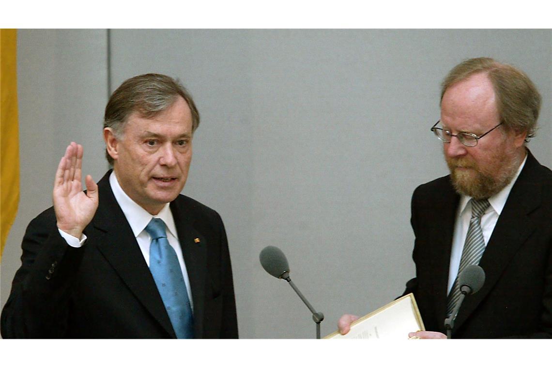 Horst Köhler - ein beliebter und unbequemer Präsident Zum ersten Mal wurde Köhler 2004 zum Bundespräsidenten gewählt. (Archivbild)