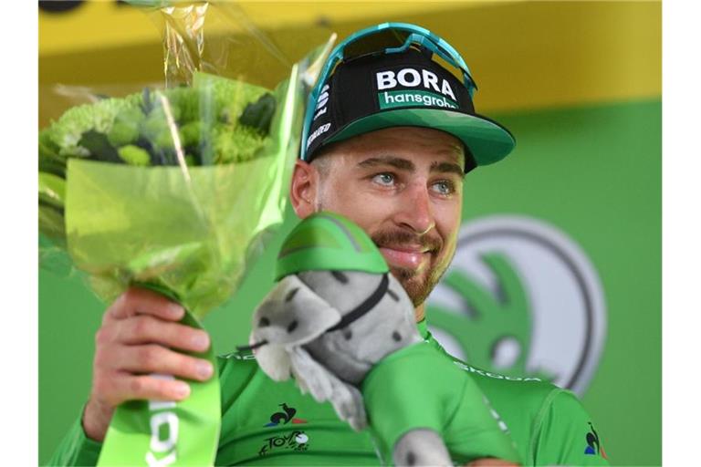 Zum Etappensieg reichte es nicht, aber das Grüne Trikot bleibt weiter auf den Schultern von Peter Sagan. Foto: David Stockman/BELGA