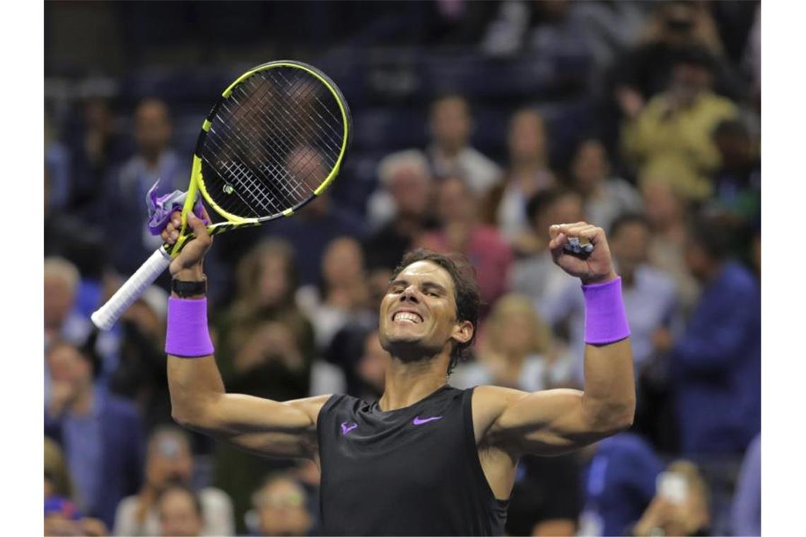 Zum fünften Mal im Endspiel der US Open: Rafael Nadal. Foto: Charles Krupa/AP