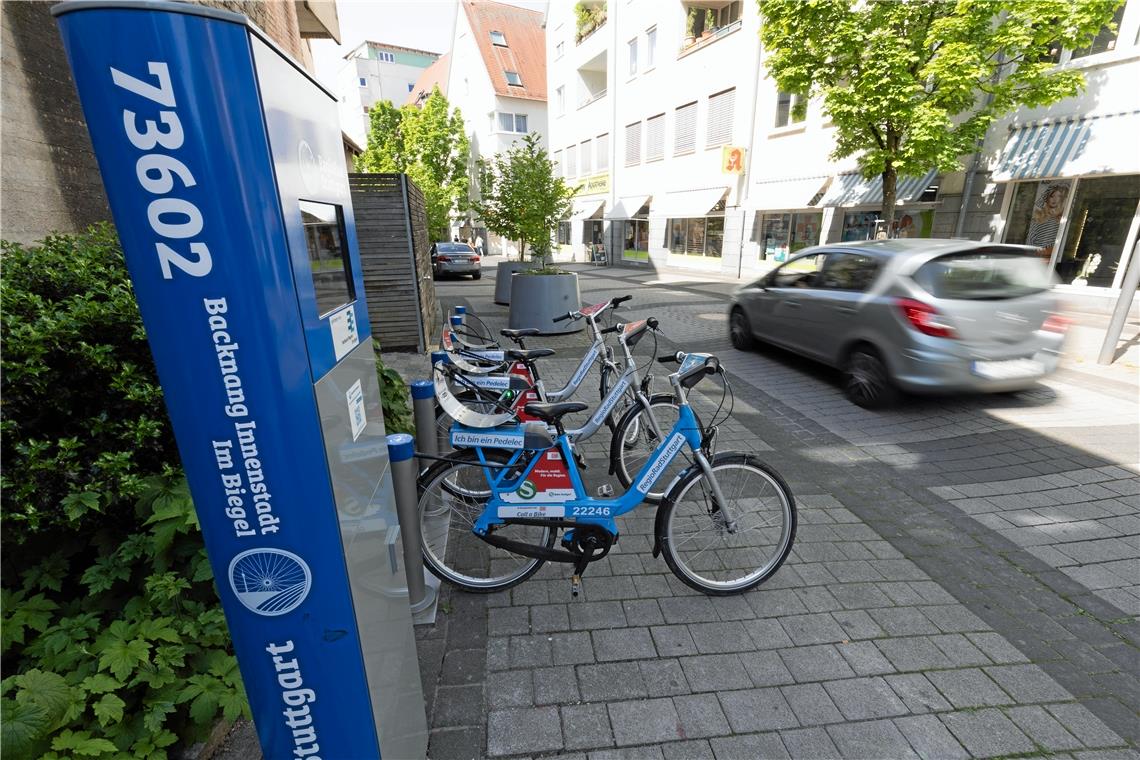 Vortrag: Backnang auf dem Weg zur Klimaneutralität Zum Klimaschutz gehört es, Alternativen zum Auto zu bieten. Etwa durch das neue Fahrradverleihsystem in Backnang. Archivfoto: Alexander Becher