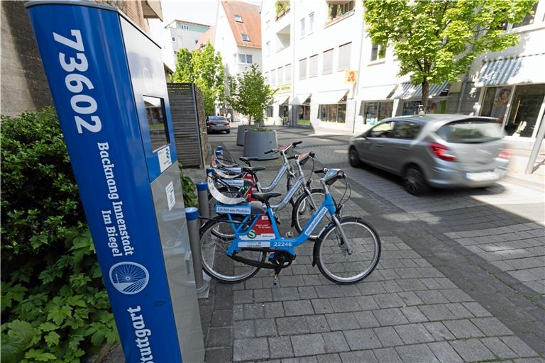 Zum Klimaschutz gehört es, Alternativen zum Auto zu bieten. Etwa durch das neue Fahrradverleihsystem in Backnang. Archivfoto: Alexander Becher