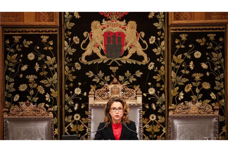 Zum vierten Mal wird Carola Veit zur Bürgerschaftspräsidentin gewählt.