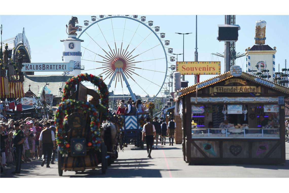 Zum Wiesnstart herrscht traumhaftes Wetter in München.