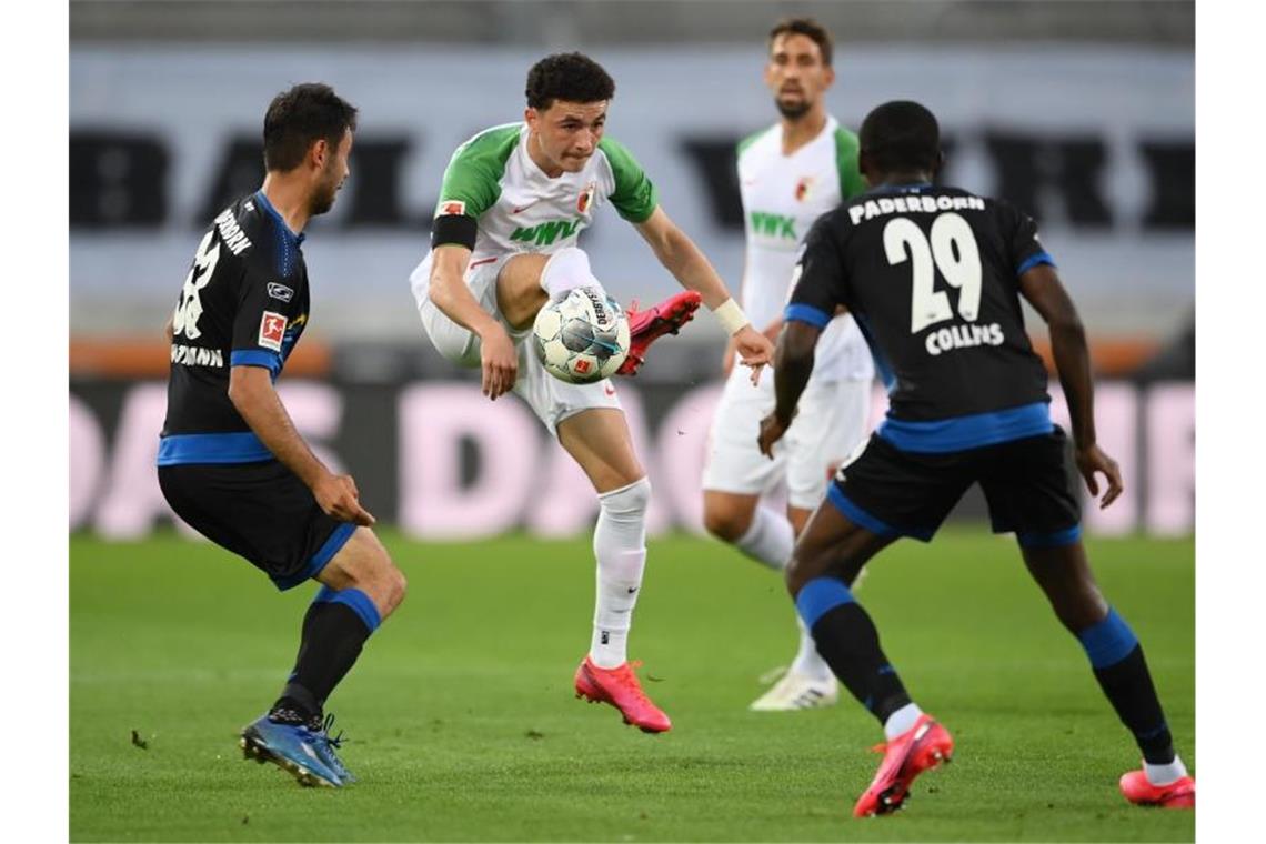 Zumindest einen Punkt konnte Paderborn bei der Nullnummer aus Augsburg mitnehmen. Foto: Matthias Hangst/Getty Images Europe/Pool/dpa