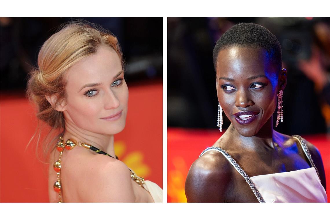 Zwei Darstellerinnen der Helena: Diane Kruger (l) und Lupita Nyong'o. (Archivbilder)