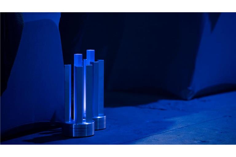 Zwei der begehrten Trophäen beim Deutschen Computerspielpreis. (Archivbild)