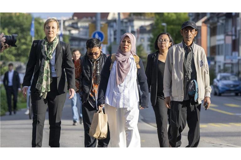 Zwei der Kläger sprachen im September persönlich vor dem Schweizer Gericht. (Archivbild)