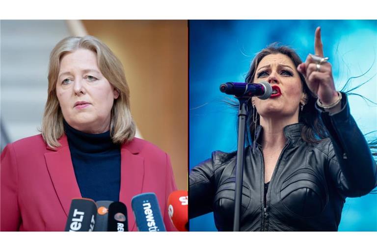 Zwei Frauen, zwei ähnliche Schicksale: Bärbel Bas (links) gab diese Woche ihren Rücktritt als Arbeitsministerin bekannt, Floor Jansen stieg bei Nightwish aus.