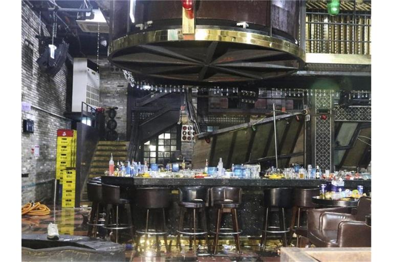 Zwei Menschen kamen bei dem Unglück in dem Nachtclub in Gwangju ums Leben. Foto: Chun Jung-In/Yonhap