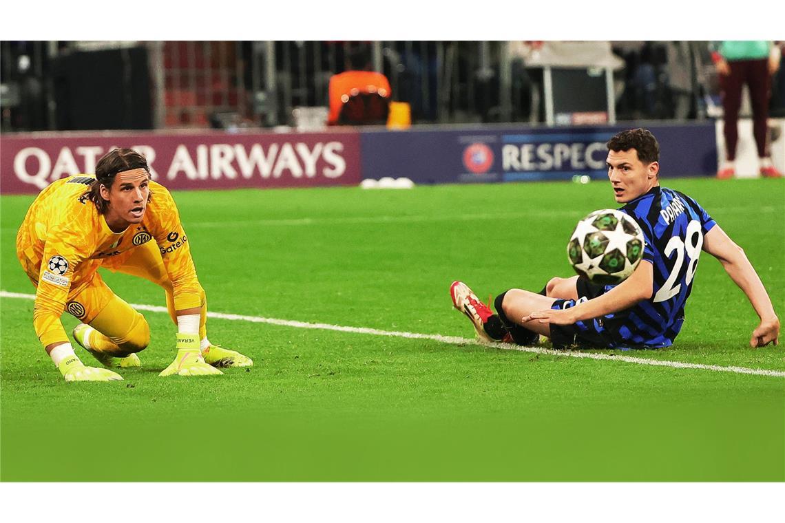Champions-League-Finale mit früherem VfB-Spieler Zwei Spieler von Inter Mailand mit Bundesliga-Vergangenheit: Yann Sommer (li.) spielte einst in Mönchengladbach und München, Benjamin Pavard in Stuttgart und München.