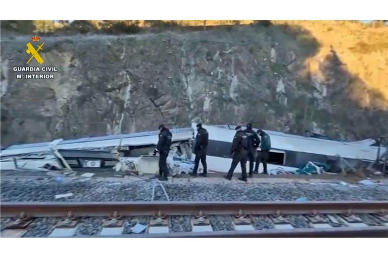 Zwei Waggons stürzten eine vier Meter hohe Böschung hinunter.