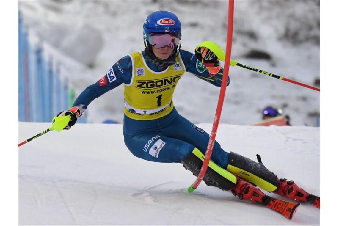 Zweite beim Slalom in Levi: Mikaela Shiffrin. Foto: Jussi Nukari/Lehtikuva/dpa