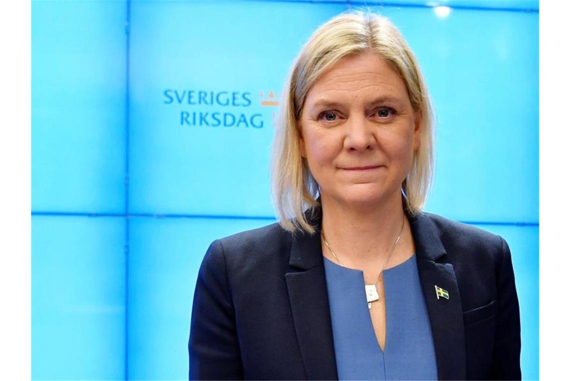 Zweite Chance für Magdalena Andersson: Sie ist erneut zur schwedischen Ministerpräsidentin gewählt worden. Foto: Erik Simander/TT News Agency/AP/dpa