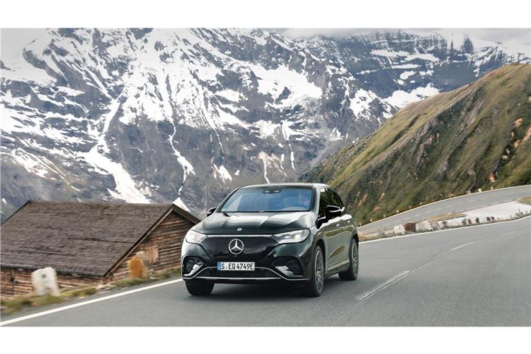 Zwischen Be- und Entschleunigung: der EQE  auf elektrischer Reise über  die Großglockner-Hochalpenstraße.
