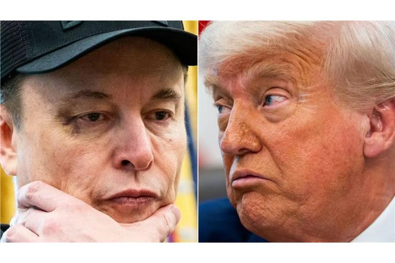 Zwischen Elon Musk und Donald Trump herrscht dicke Luft (Symbolbild).